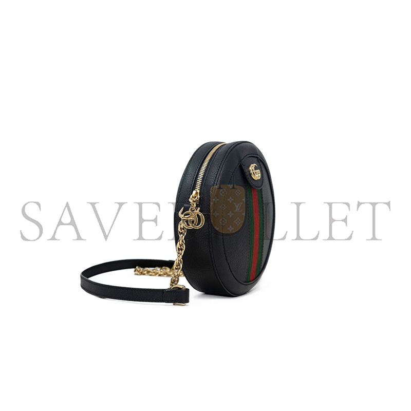 GUCCI OPHIDIA MINI ROUND SHOULDER BAG ‎550618 (18*18*4.5cm)